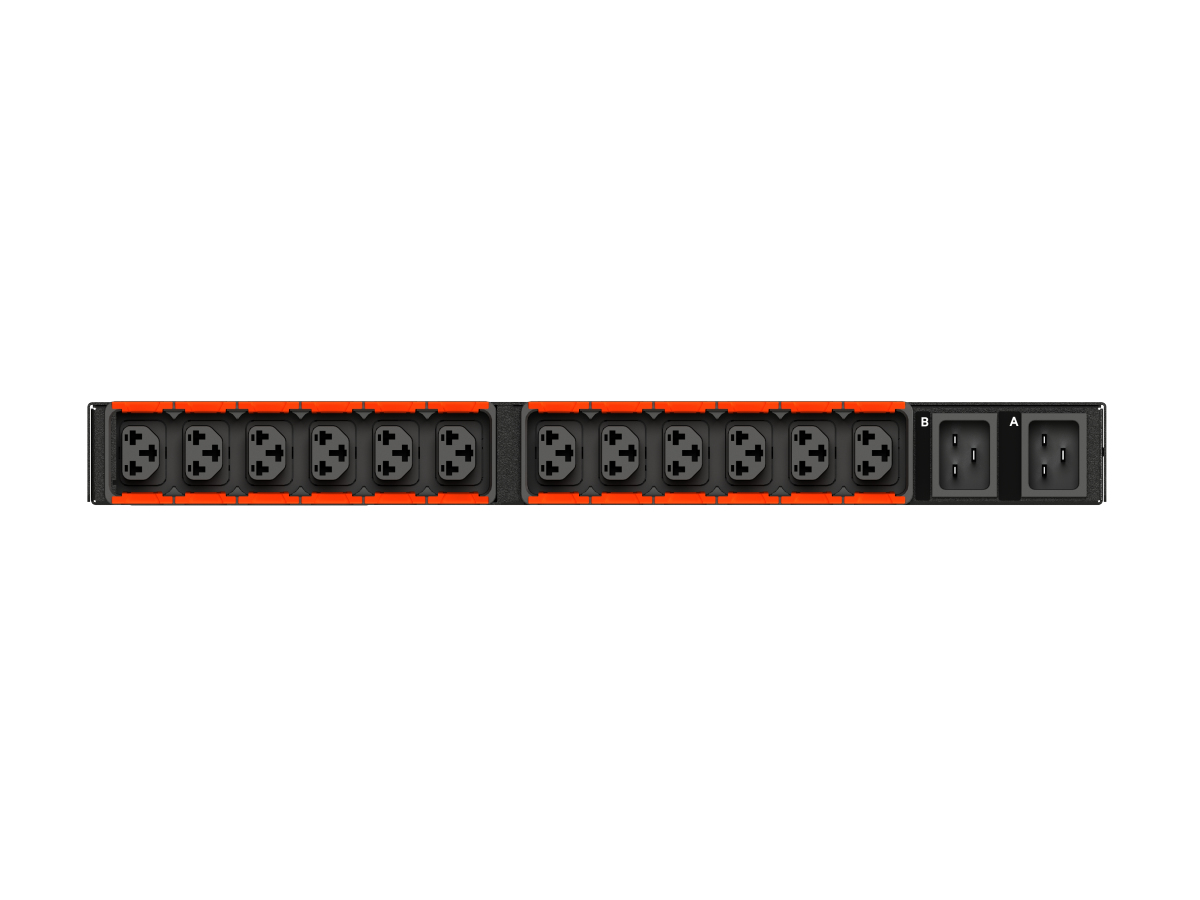 Vertiv Geist AU01X1R0-12CF17-2C20C20A900-D power distribution unit (PDU) 12 AC outlet(s) 0U Black – image 2