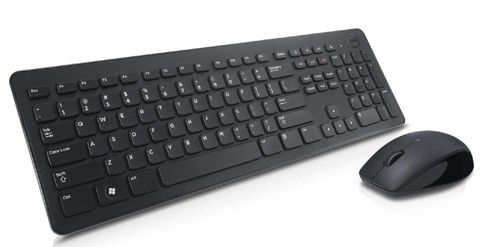Dell KM632 keyboard Mouse included RF Wireless QWERTZ Czech Black