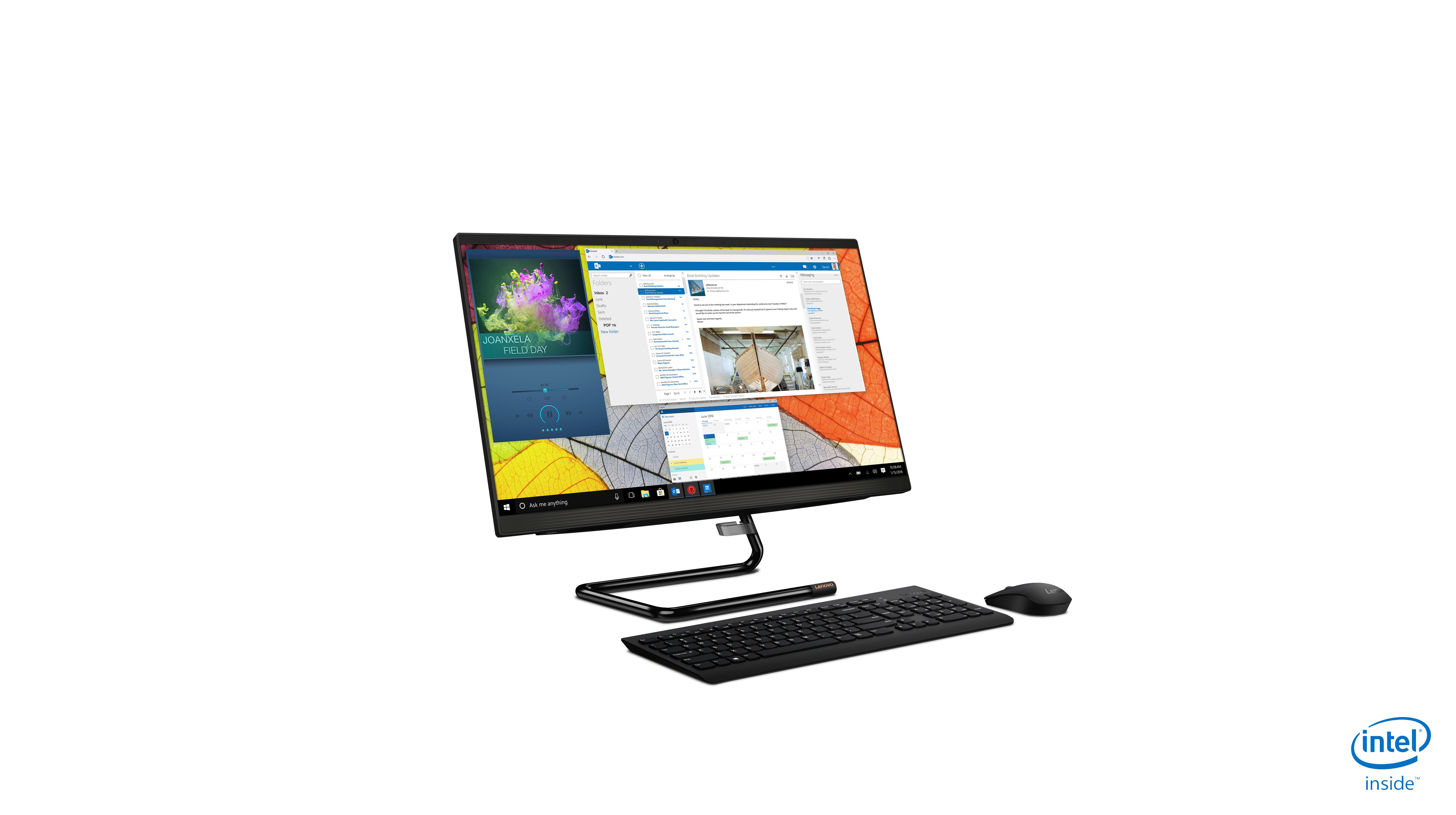 Lenovo IdeaCentre A340 Intel® Core™ i5 i5-10210U 60.5 cm (23.8″) 1920 x 1080 pixels All-in-One PC 8 GB DDR4-SDRAM 1.12 TB HDD+SSD AMD Radeon 530 Windows 10 Home Wi-Fi 5 (802.11ac) Black image 11
