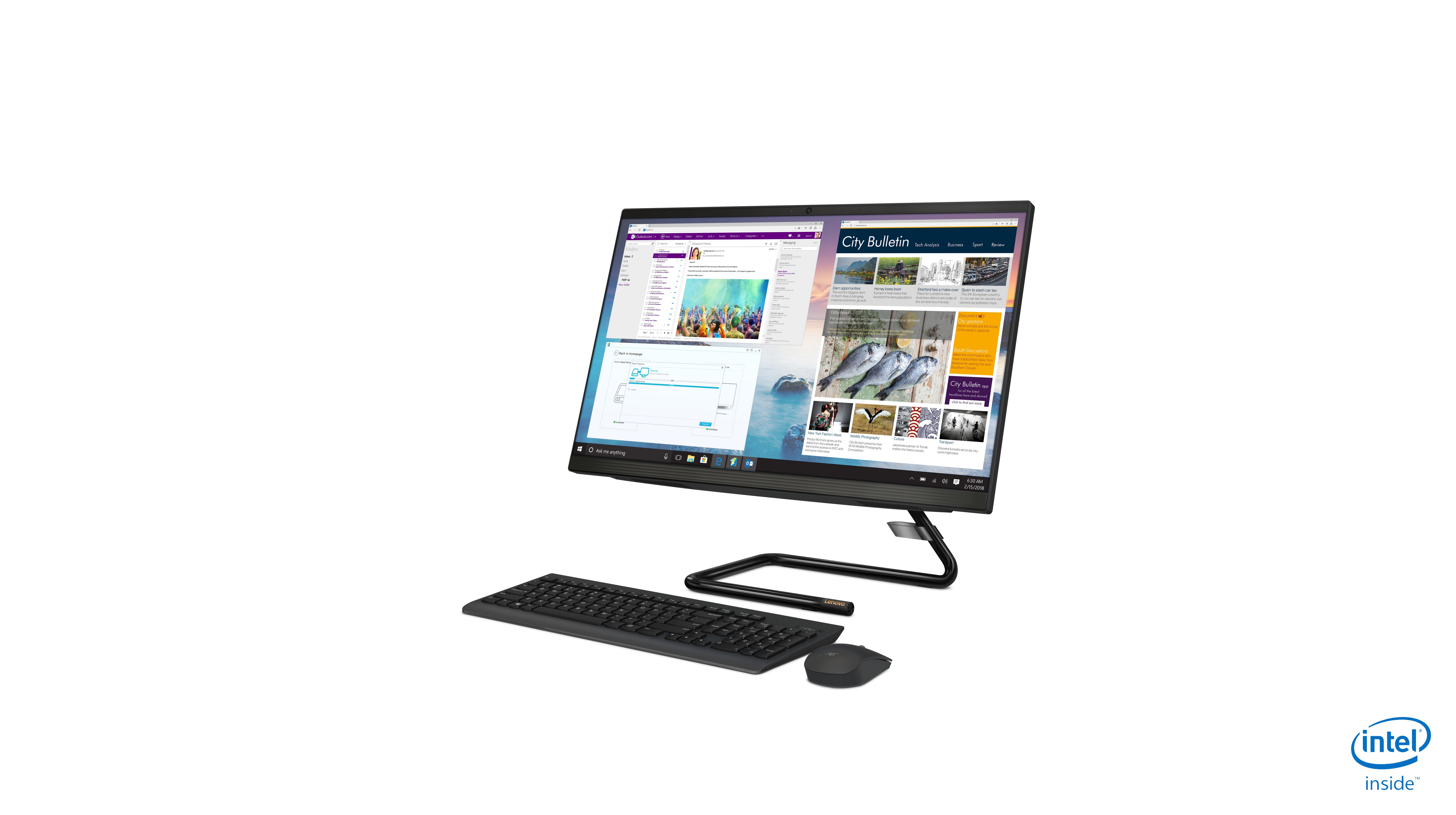 Lenovo IdeaCentre A340 Intel® Core™ i5 i5-10210U 60.5 cm (23.8″) 1920 x 1080 pixels All-in-One PC 8 GB DDR4-SDRAM 1.12 TB HDD+SSD AMD Radeon 530 Windows 10 Home Wi-Fi 5 (802.11ac) Black image 10