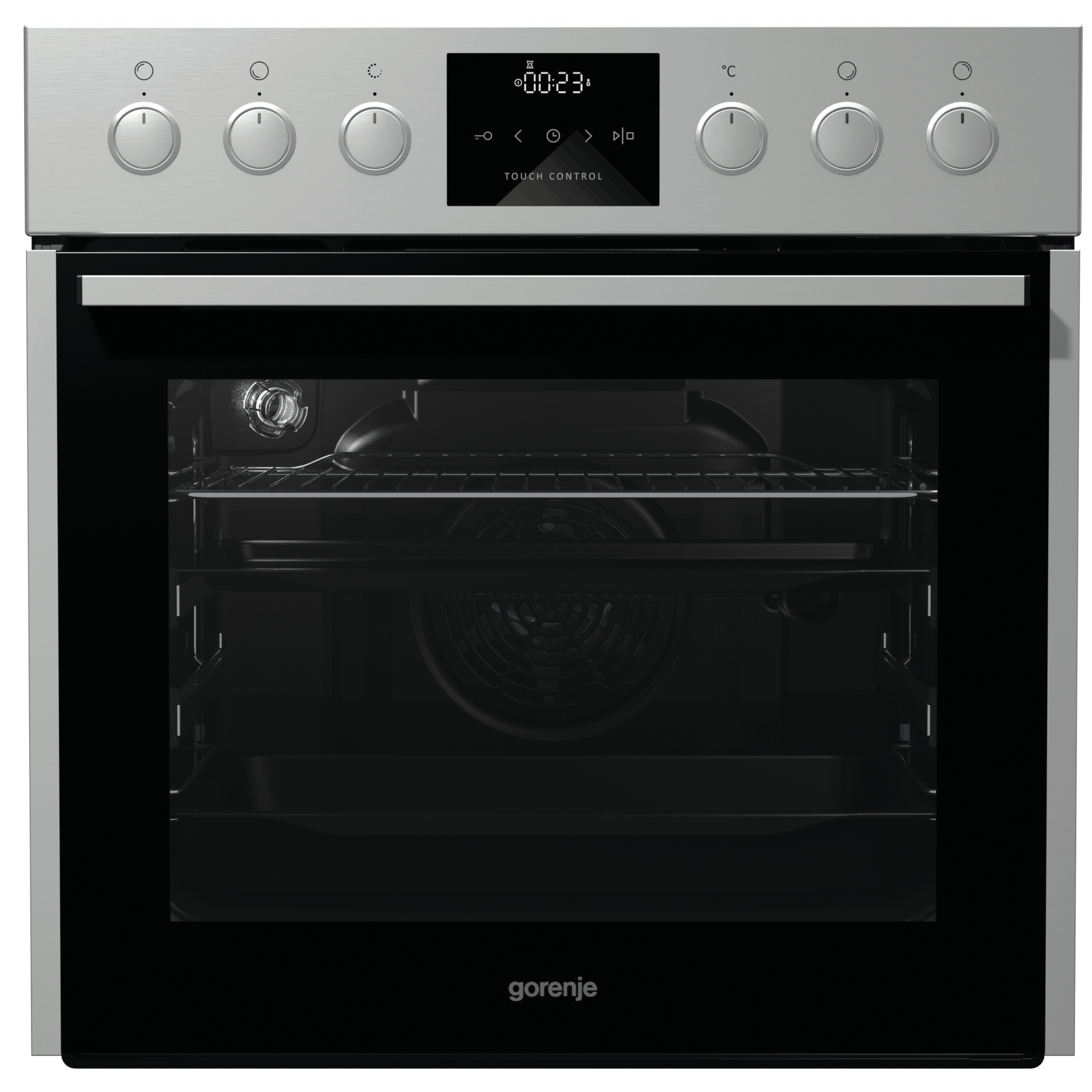 Gorenje BC637E301X 65 L Black, Stainless steel