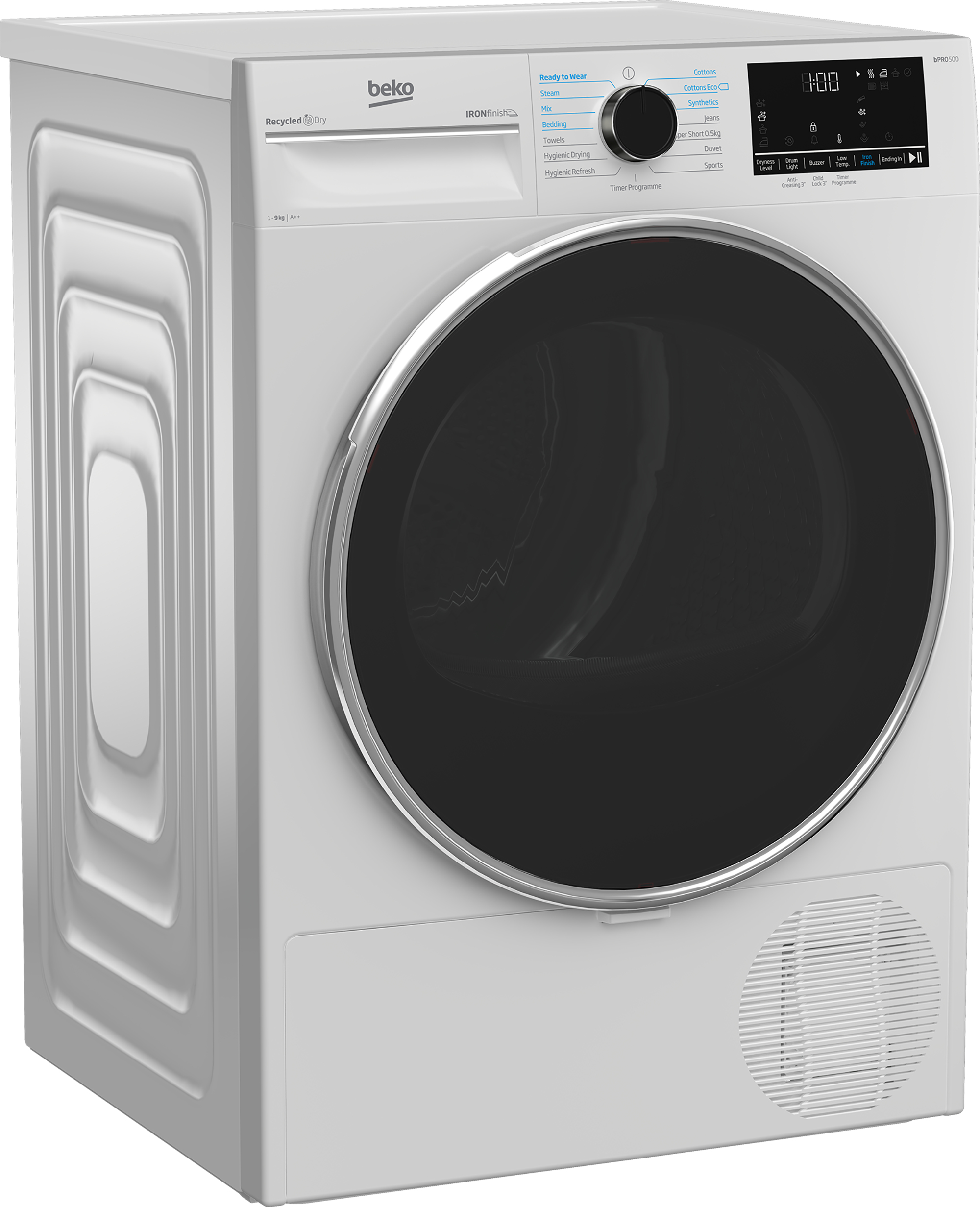 Beko B5T4923IW 9kg Heat Pump Tumble Dryer with IronFinish™ – image 2