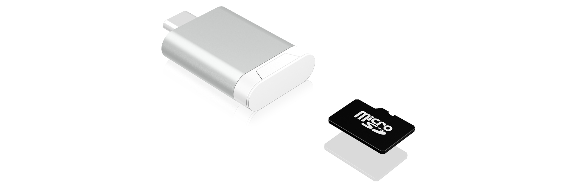 ICY BOX IB-CR100 card reader USB 3.2 Gen 1 (3.1 Gen 1) Type-C Silver, White – image 3