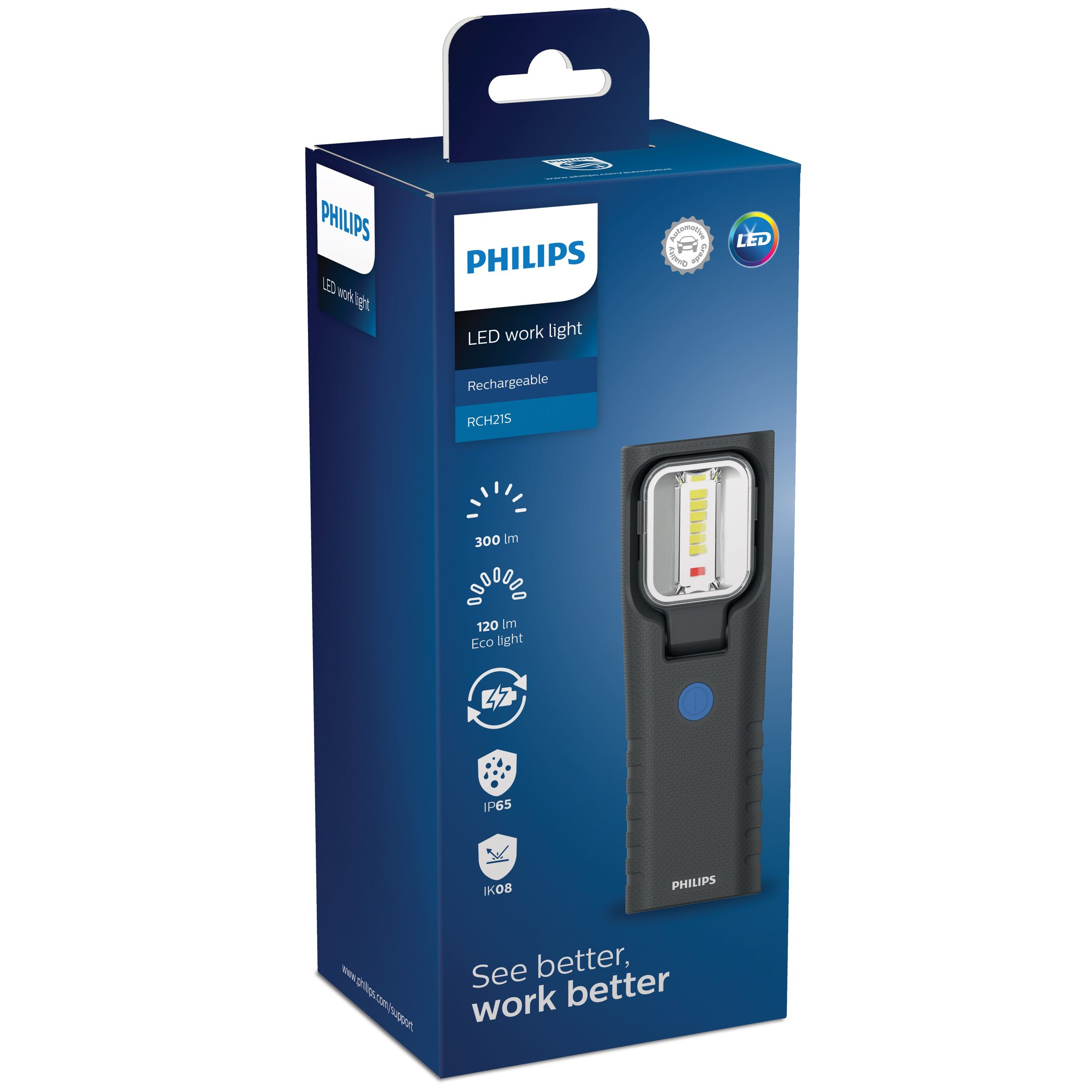 Philips LPL72X1 İnceleme Lambası, 3W, 6000K Beyaz LED