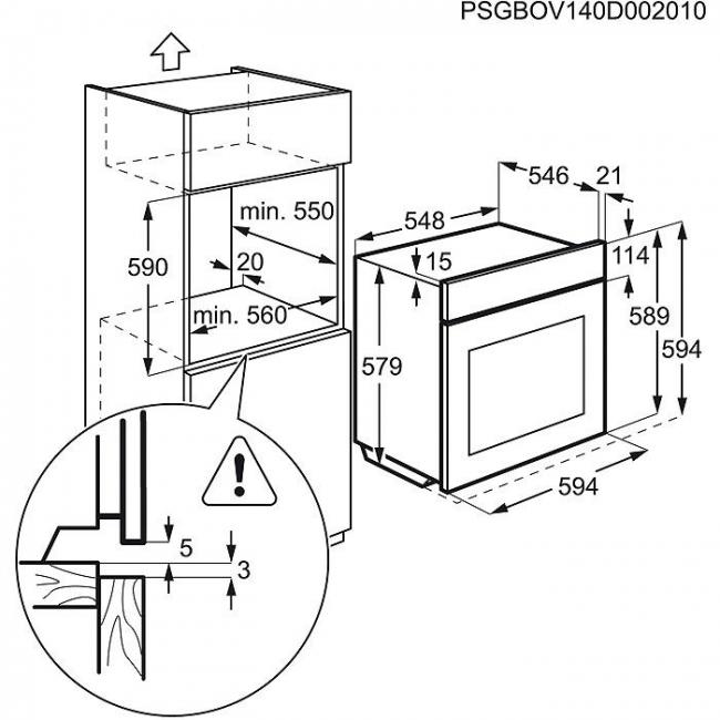 Electrolux EOY55851AX oven – image 3