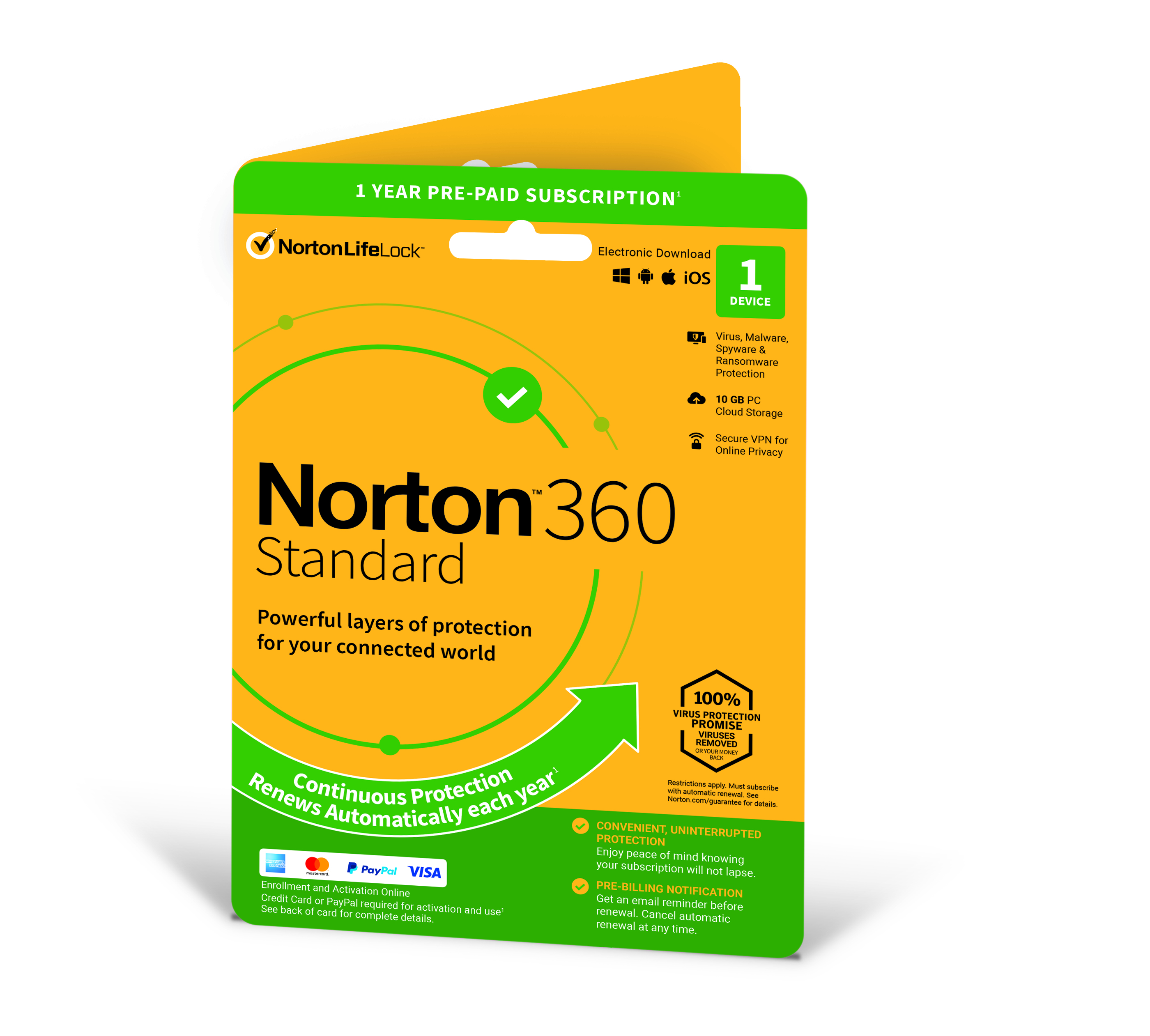 NORTON 360 STAN 10GB 1USER 1DEV 12M