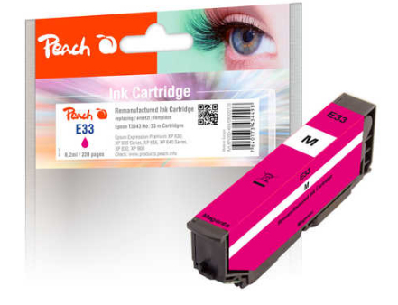 Peach Ink Cartridge magenta, compatible with Epson No. 33 m, T3343