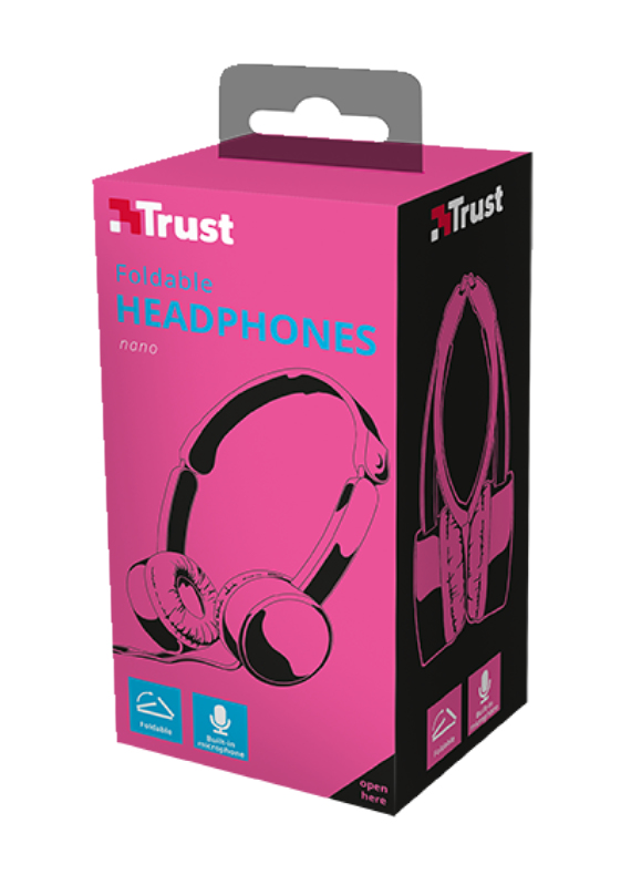 Trust Nano Headset Wired Head-band Calls/Music Pink image 9
