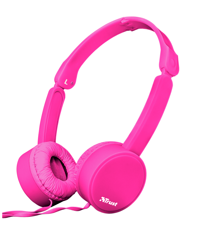 Trust Nano Headset Wired Head-band Calls/Music Pink image 1