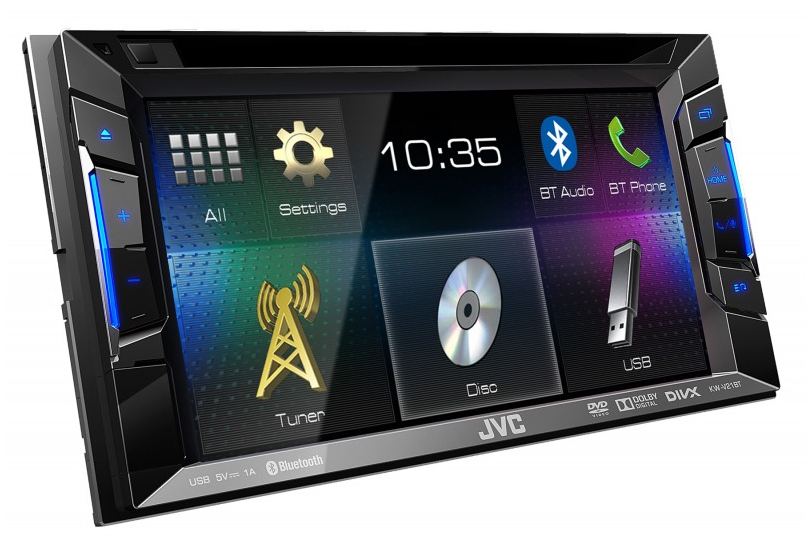 JVC KW-V21BTE car media receiver Black, Grey Bluetooth
