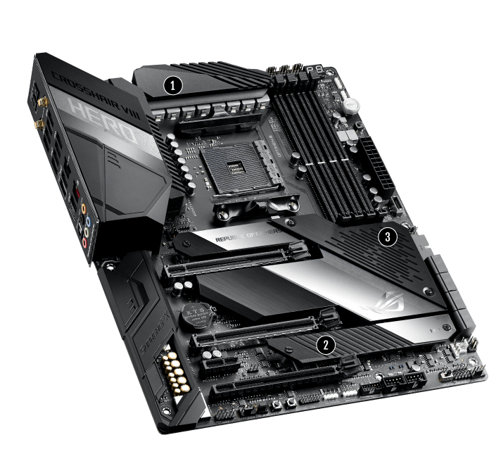 AMD X570 ATX GAMING MOTHERBOARD WITH PCIE 4.0, 16 POWER STAGES , OPTIMEM III, 2.