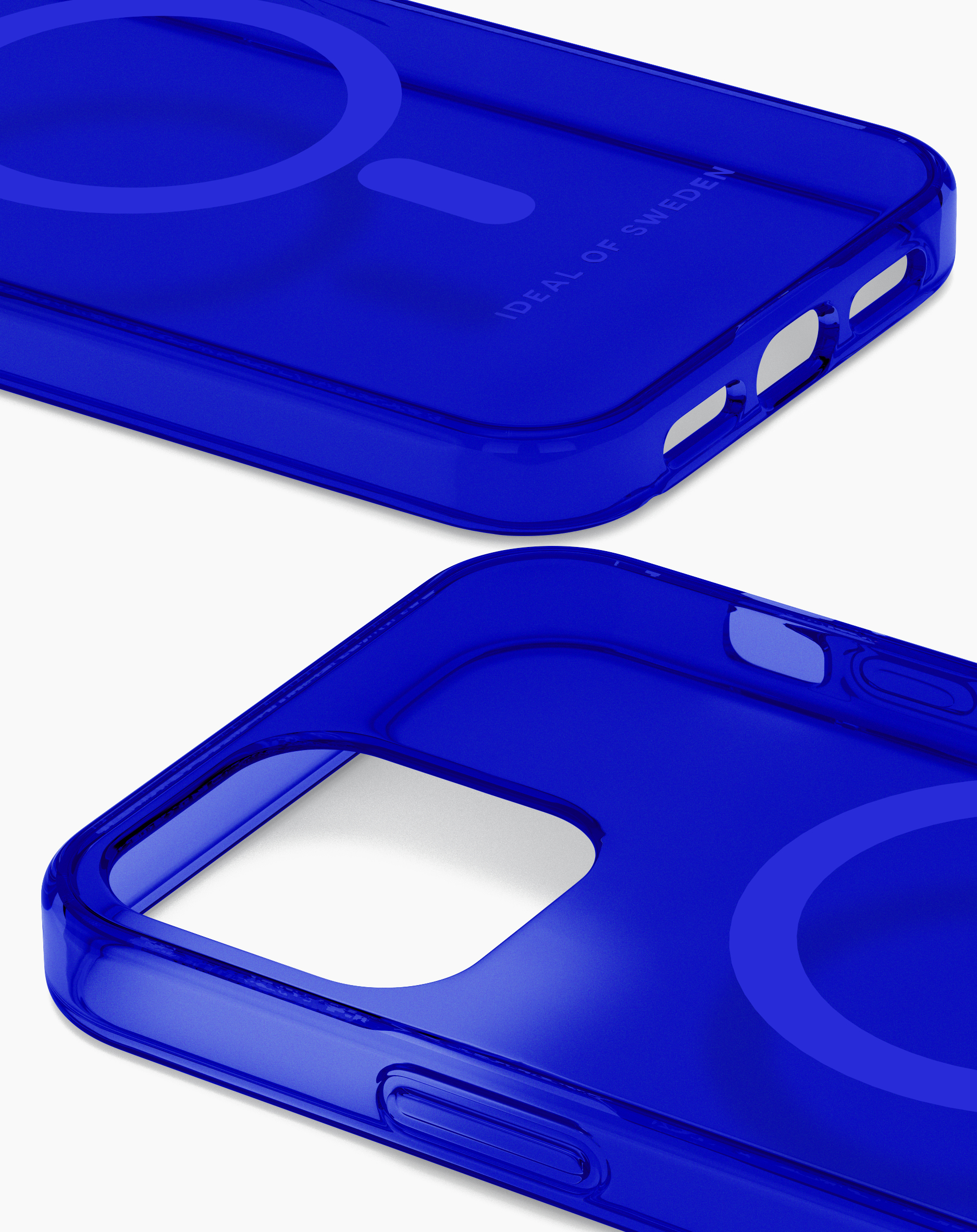 iDeal of Sweden Clear Case MagSafe iPhone 12/12P Cobalt Blue