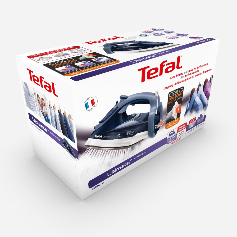 Tefal FV9730 iron Dry & Steam iron Durilium soleplate – image 9