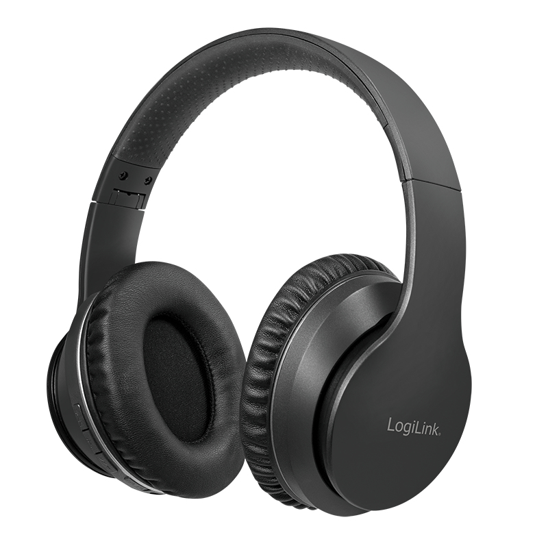 LogiLink BT0053 headphones/headset Wireless Head-band Music Bluetooth Black – image 1