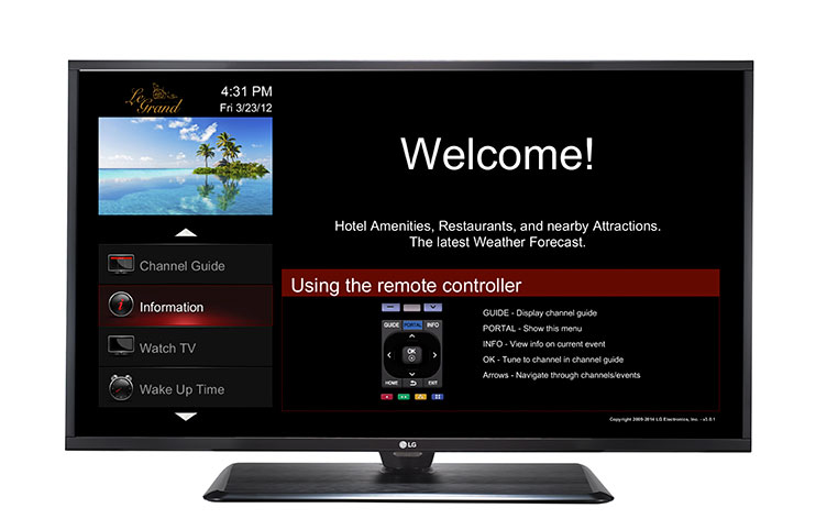 LG 49LX560H TV 124.5 cm (49") Full HD Black 214 cd/m²