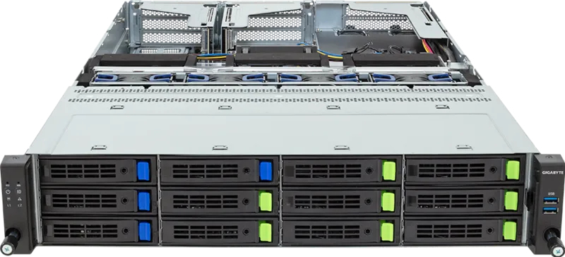 GIGABYTE R263-Z35-AAF1 LGA 6096 Rack (2U) Black, Steel – image 2