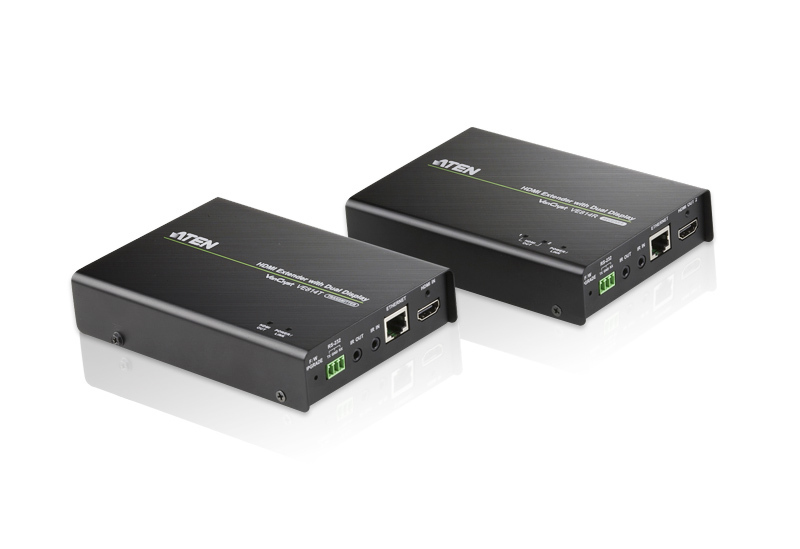 ATEN VE814-AT-G AV extender AV transmitter & receiver Black – image 1
