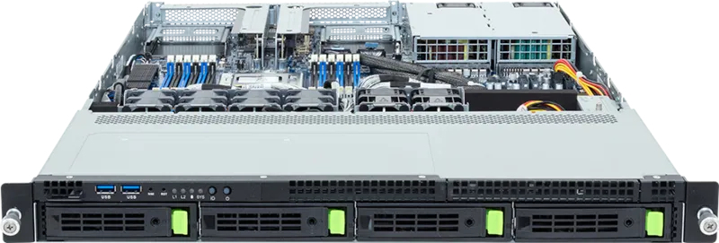 GIGABYTE R143-E30-AAB1 AMD SoC Socket SP6 Rack (1U) Black, Steel – image 2