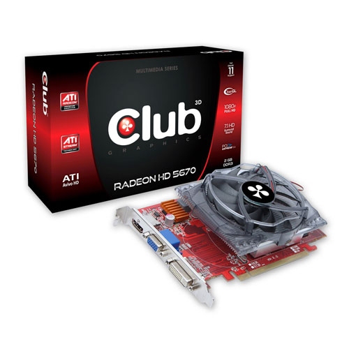 CLUB3D CGAX-56748ZI graphics card AMD Radeon HD5670 – image 1