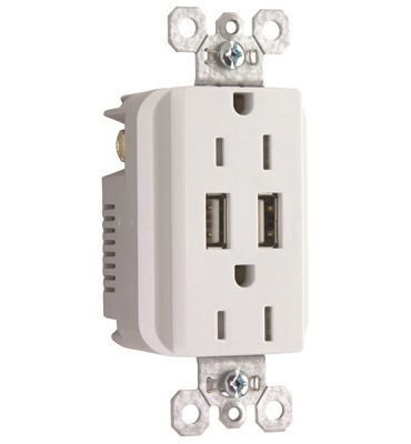 Legrand TM826USBWCC6 mobile device charger Universal White AC Indoor