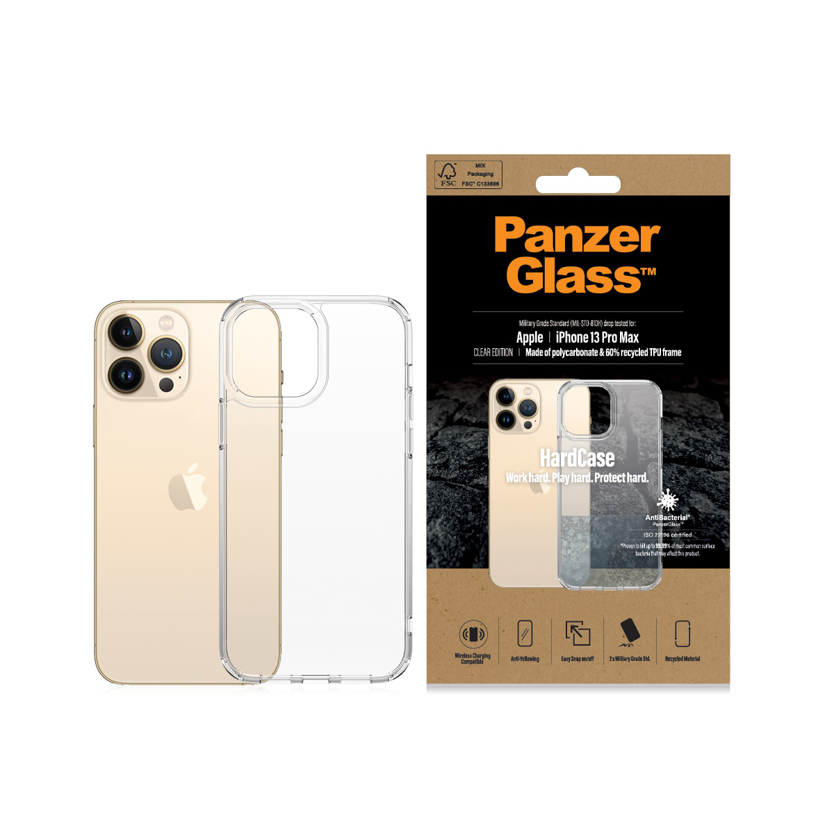 PanzerGlass® HardCase iPhone 13 Pro Max | Clear – image 3