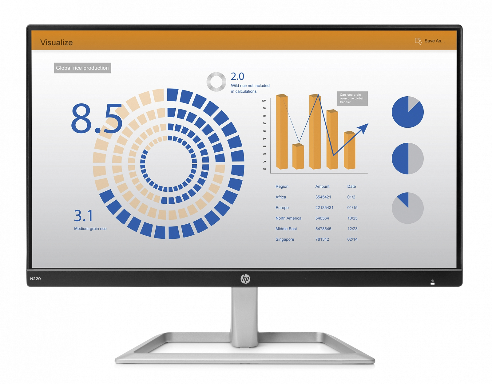 HP N220 computer monitor