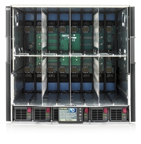 HP BladeSystem c7000 enclosure + 4 x ProLiant BL460c G6 – image 1
