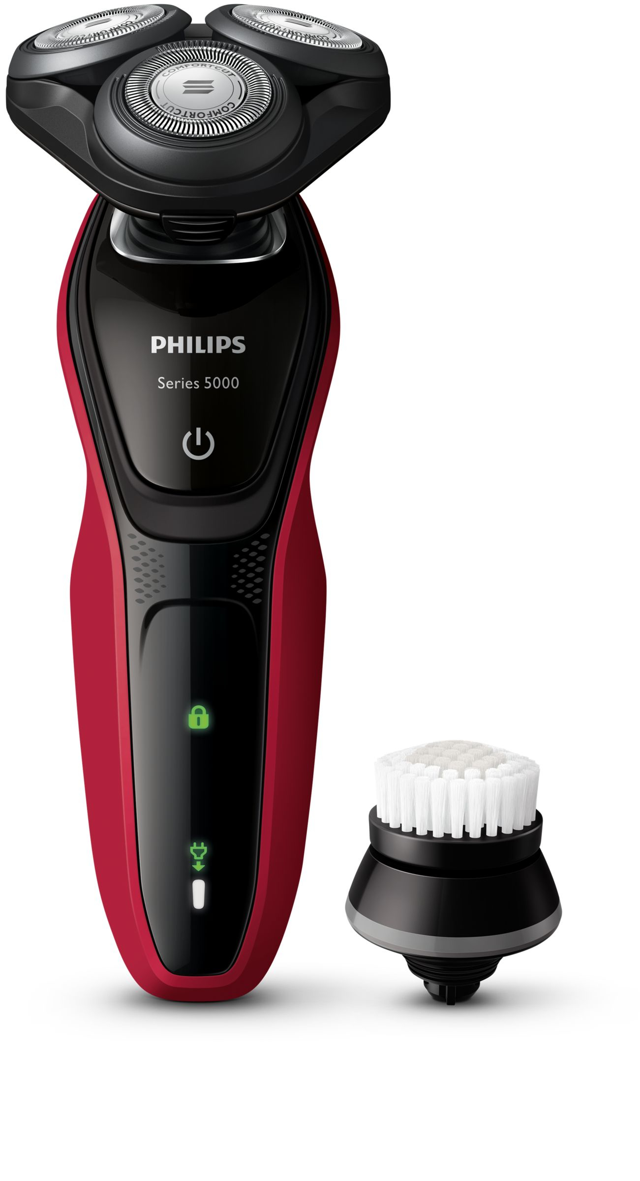 Philips SHAVER Series 5000 S5095/58 men's shaver Rotation shaver Grey, Red