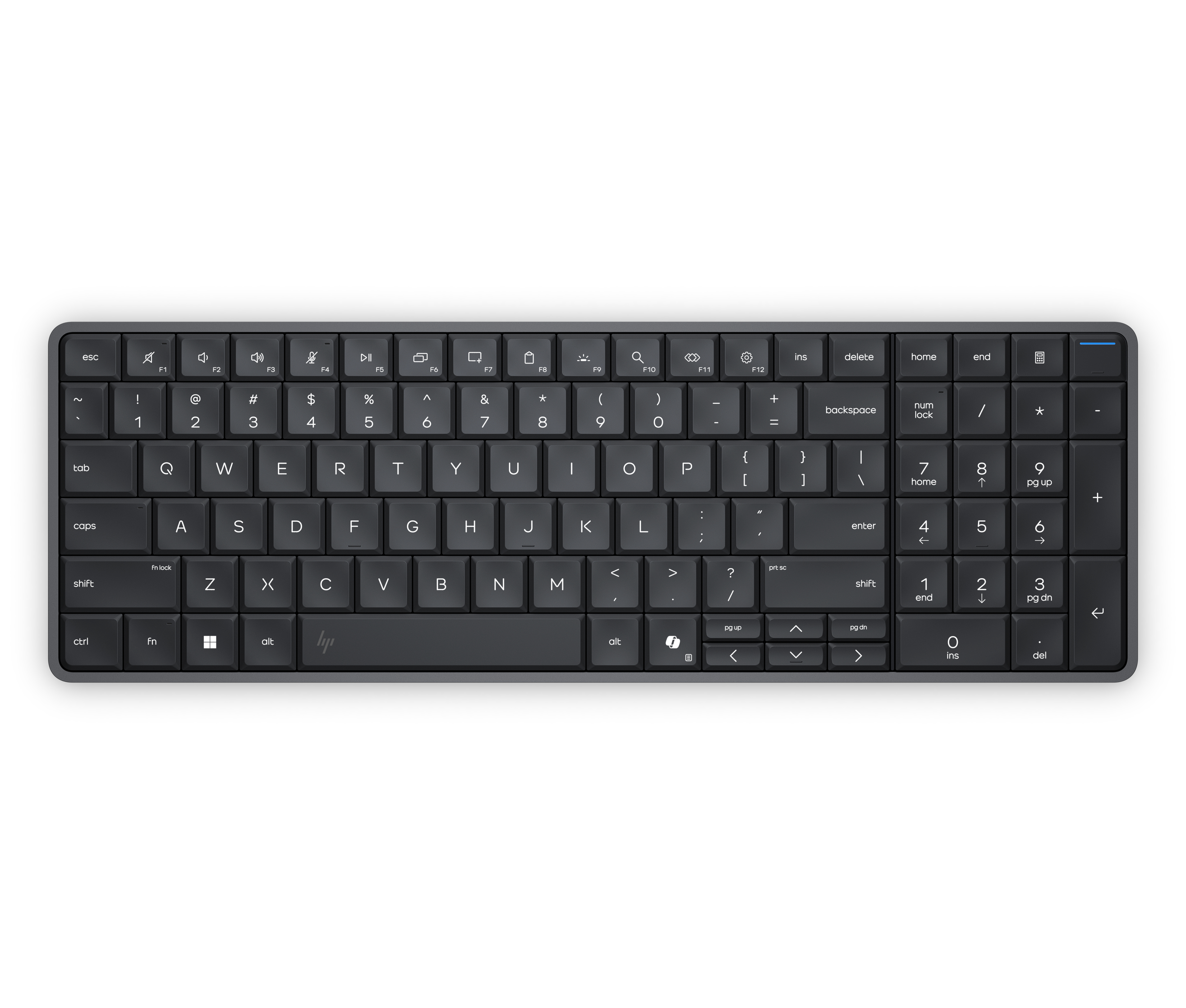 HP EliteBoard G1a Next Gen AI PC - Keyboard PC Ryzen AI 5 PRO 340 / up to 4.8 GHz - RAM 24 GB - SSD 512 GB - NVMe - Radeon 840M - IEEE 802.11ax (Wi-Fi 6), IEEE 802.11be (Wi-Fi 7), Bluetooth 6.0 - Win 11 Pro - monitor: none - keyboard: UK - eclipse grey - Smart Buy