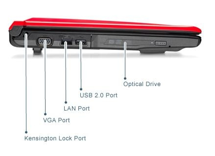 MSI EX310-009NL, Brilliant Red – image 2