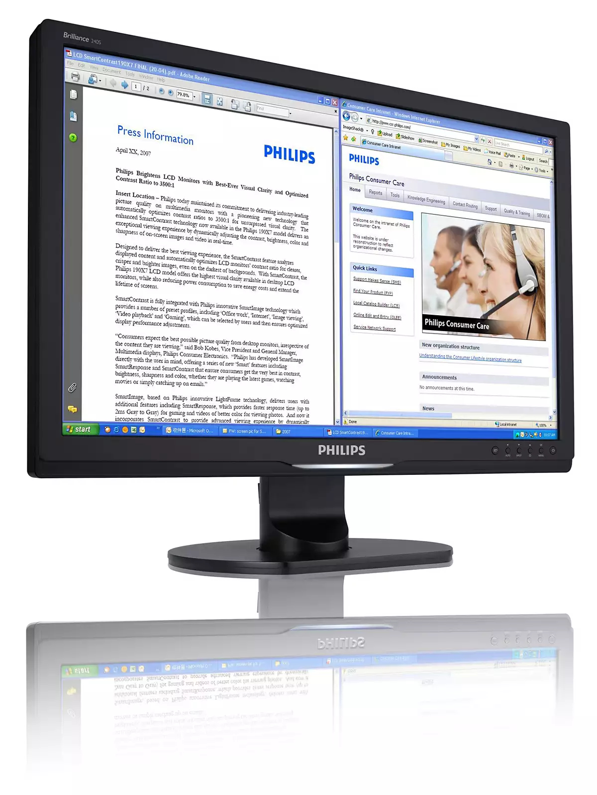 Philips Brilliance LCD monitor with SmartImage 240S1SB/27 – image 2