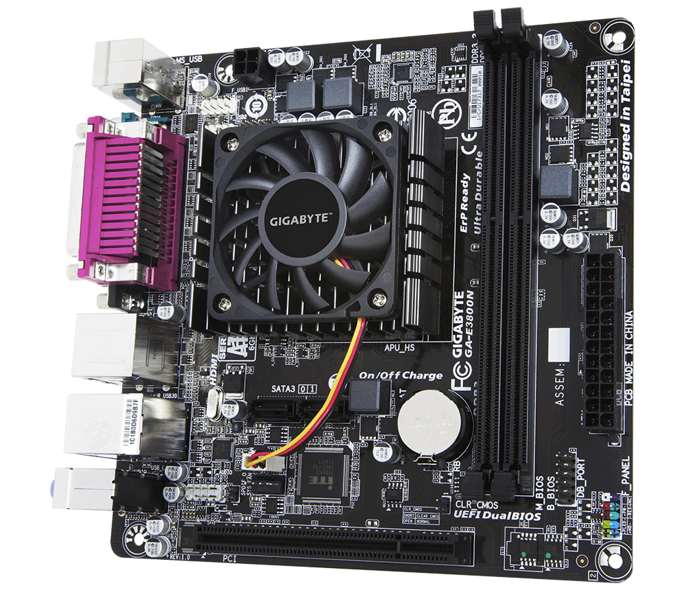 GIGABYTE GA-E3800N motherboard mini ITX – image 3