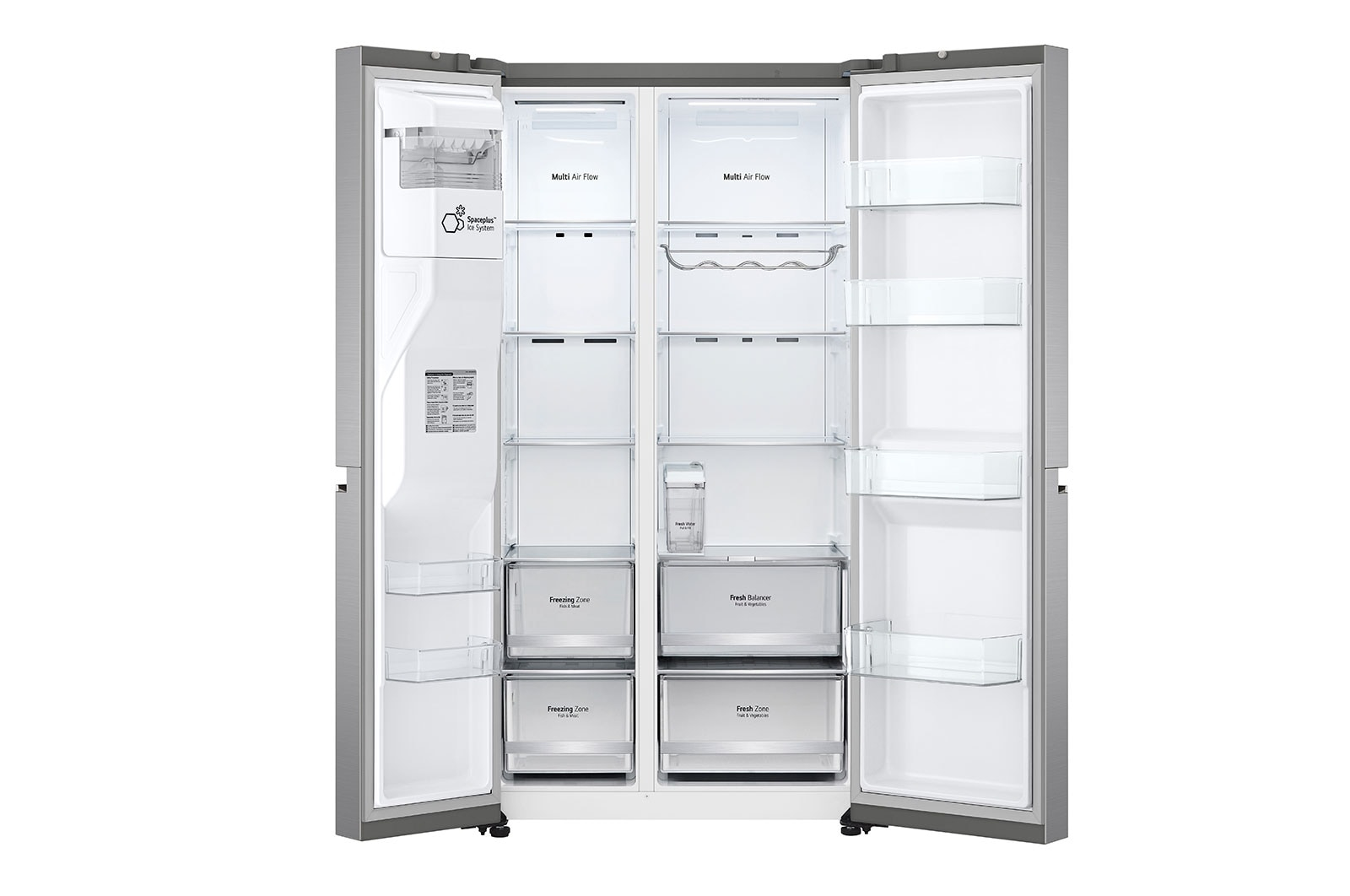 LG GSLV71PZLE side-by-side refrigerator Freestanding – image 8