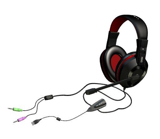 Mars Gaming MAH1 headphones/headset Wired Head-band Black, Red – image 1