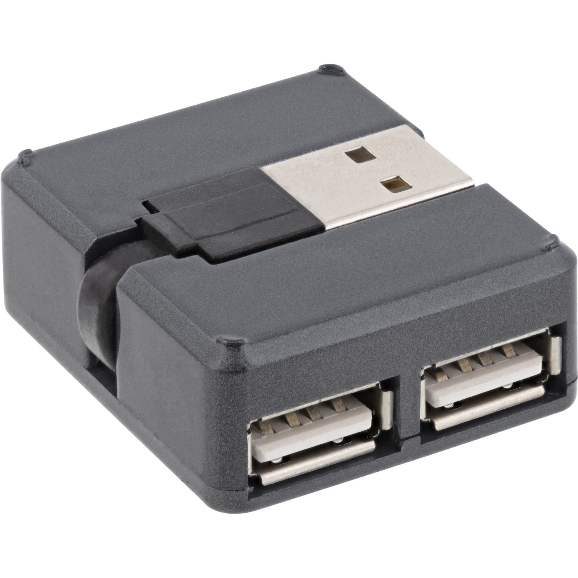 InLine USB 2.0 4-Port Hub, USB-A male to 4x USB-A female, cable – image 3