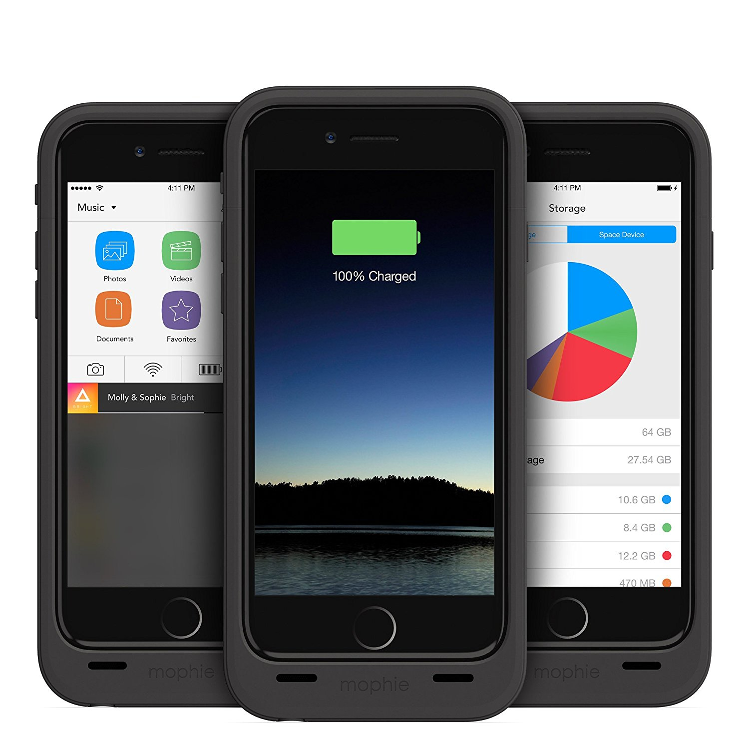 mophie 3002_SP-IP6-64GB-BLK mobile phone case Cover Black – image 4