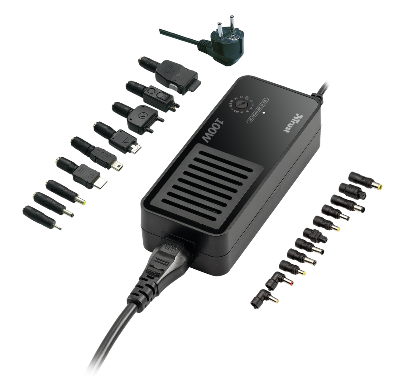 Trust 100W Compact Multi Function Notebook Power Adapter PW-2100
