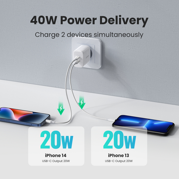 Ugreen CD243 Universal White AC Fast charging Indoor – image 2