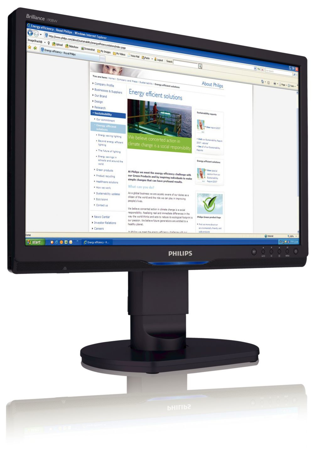 Philips Brilliance 190BW9CB/93 computer monitor