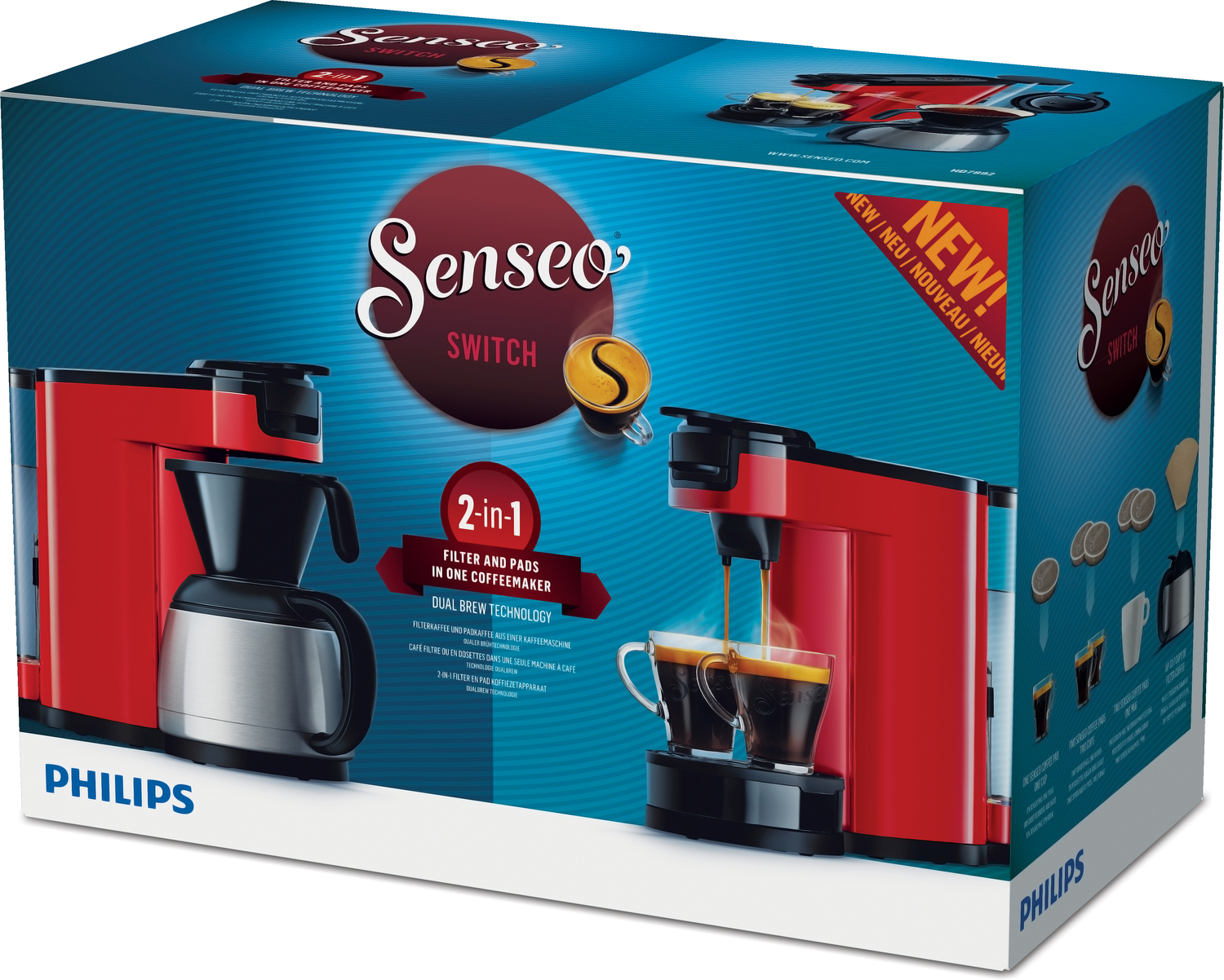 Senseo HD7892/81 coffee maker Semi-auto Combi coffee maker – image 9
