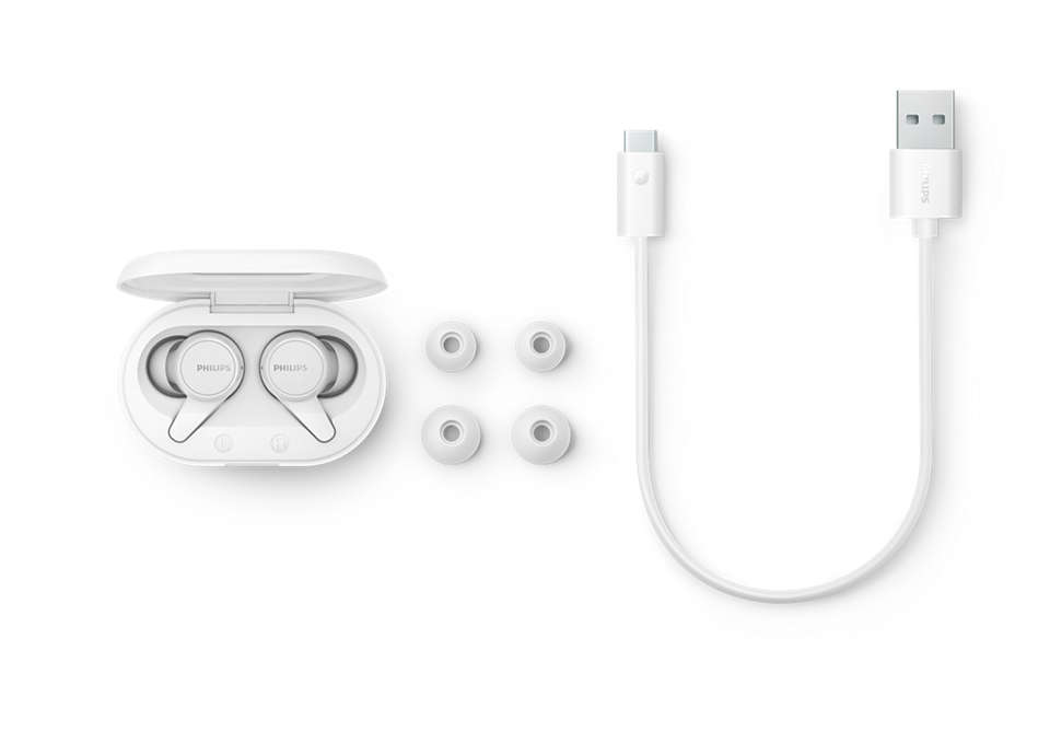 Philips 1000 series TAT1207WT/00 headphones/headset Wireless In-ear Bluetooth White – image 2