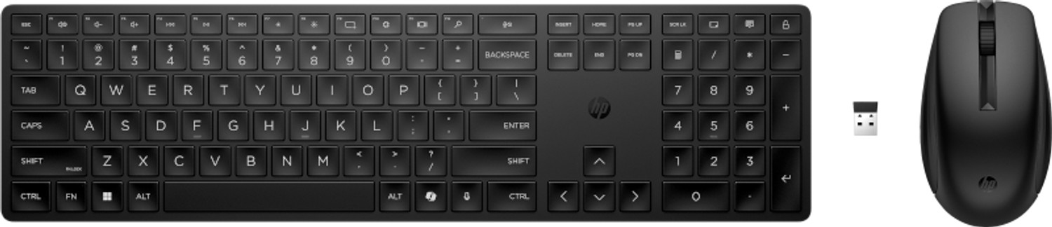 HP 655 G2 - Keyboard and mouse set - wireless - UK (pack of 10)
