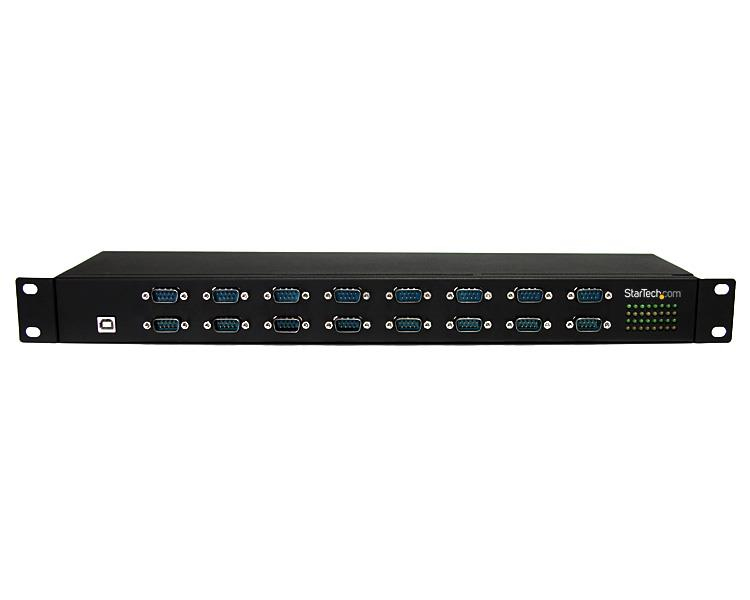 StarTech.com 16 Port Rackmount FTDI USB to Serial COM Adapter Hub - RS232 Multiplexer – image 2