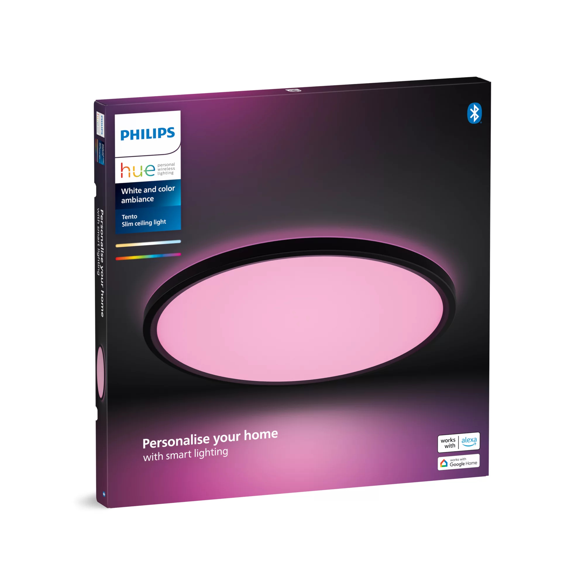 Philips by Signify Philips Hue White and colour ambience Tento round WCA LED ceiling panel – image 3