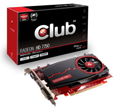 CLUB3D CGAX-7752Z graphics card AMD Radeon HD7750