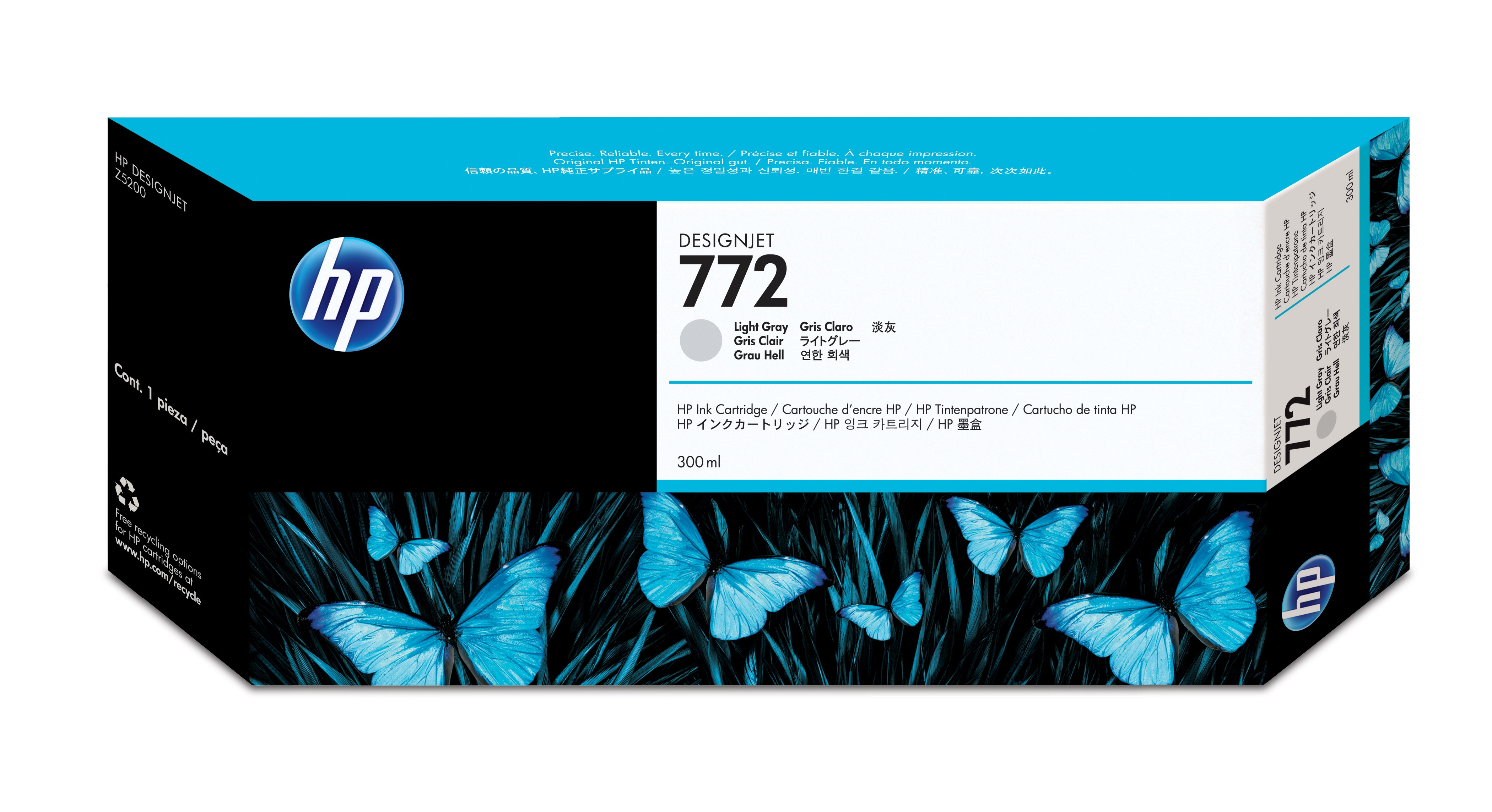 Cartucho De Tinta Hp 772 Gris Claro Original (Cn634A) - CN634A