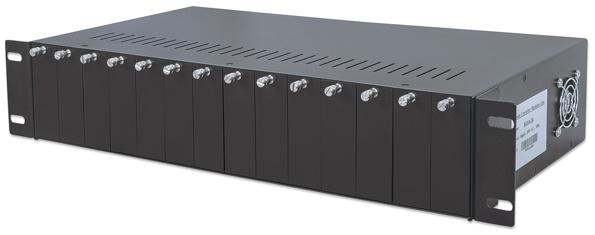 Intellinet 14-Slot Media Converter Chassis, Includes redundant power supply