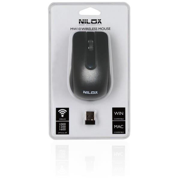 Nilox MW10 mouse Travel Ambidextrous RF Wireless Optical 1600 DPI – image 2