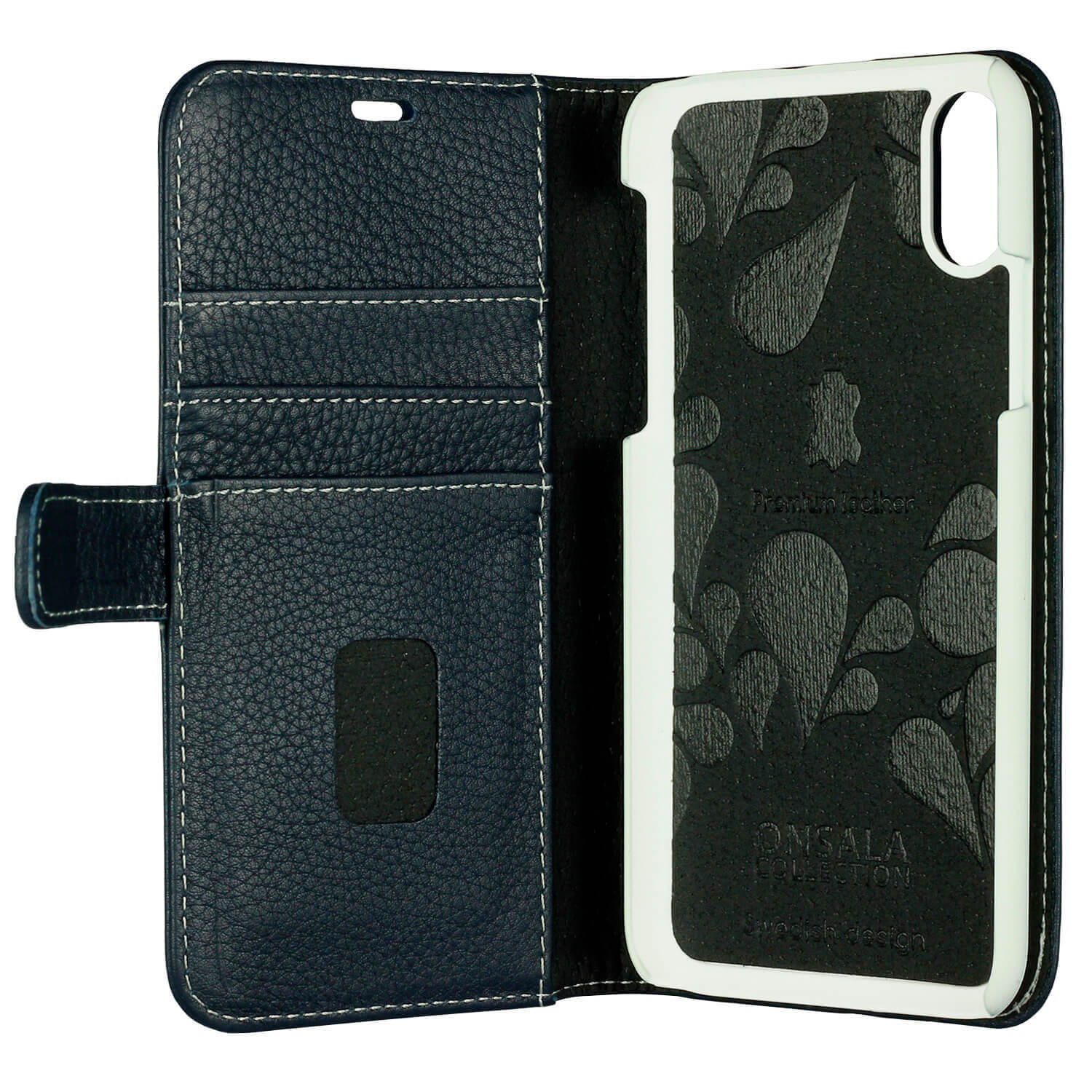 Onsala Leather Marineblue iPhoneX – image 4