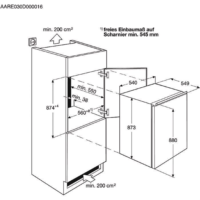 Electrolux ERN91400AW fridge Built-in – image 2